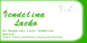 vendelina lacko business card